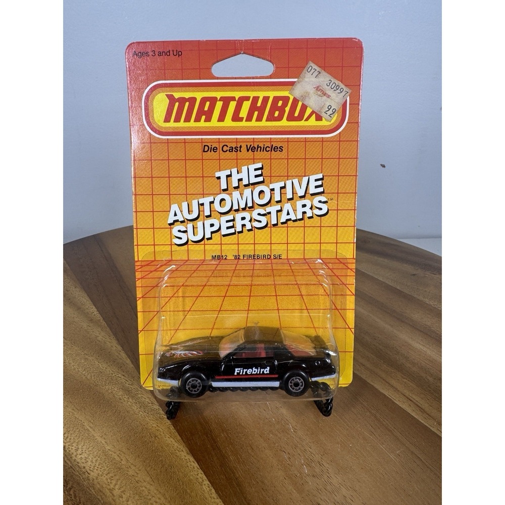 1987 Matchbox MB12 '82 Firebird S/E Automotive Superstars Black Macau